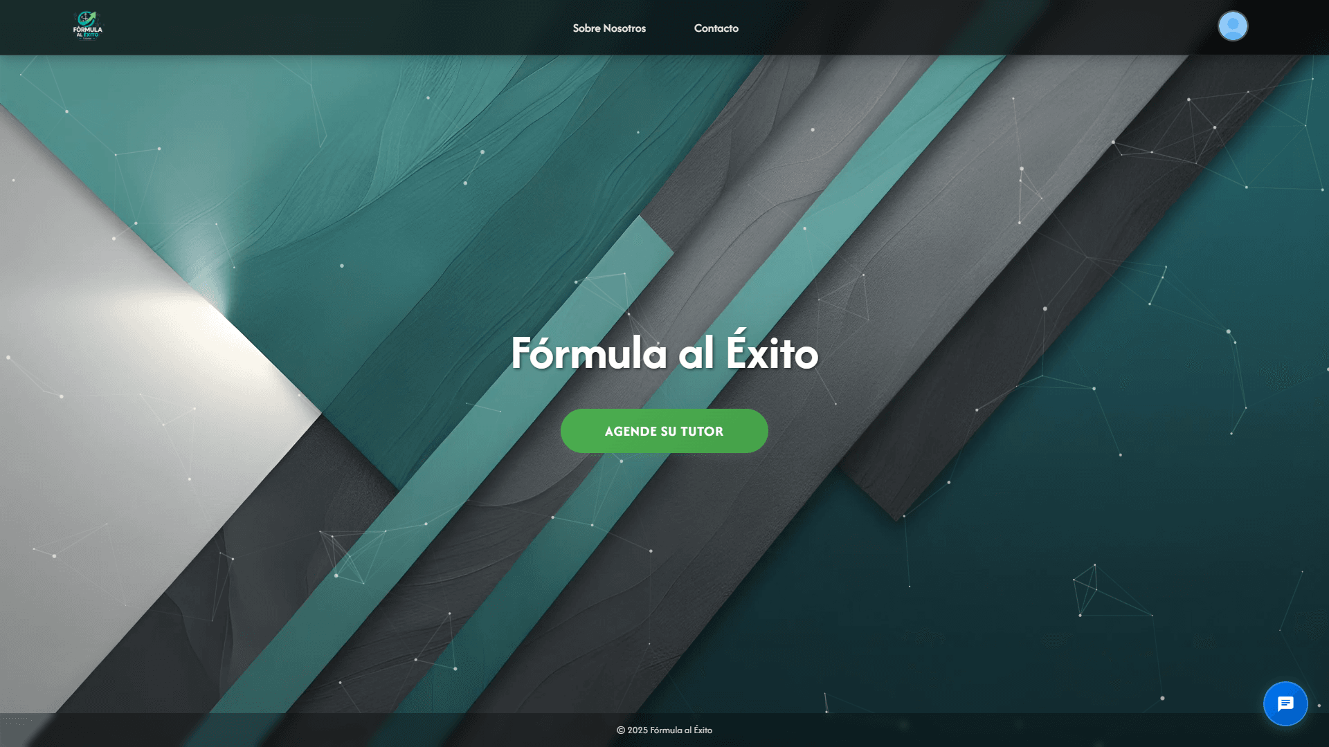 Fórmula al Éxito tutoring platform homepage